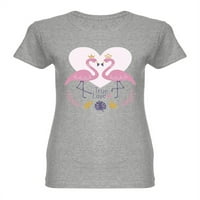 Majica kralja i kraljice Flamingo u obliku majica - MIMage by Shutterstock, ženska srednja