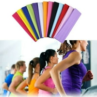 Unise Sportska modna traka za glavu Soka elastična joga glava za glavu teretana čista boja za vježbanje