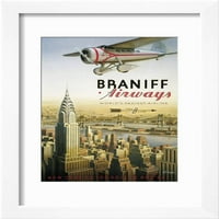 Braniff Airways, Manhattan, New York uokviren print Zidno umjetnost KERNE Erickson Prodano od Art.com