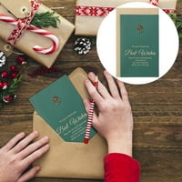 Shpwfbe Božićni ukrasi Božićne čestitke slave božićne karte za odmor, skup karata, uključujući kovertu
