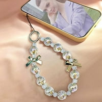 Y2K ugrađeni sa pet šiljastih zvezde okruglih perlica BIO DIY Ogrlice EQUING Pribor za mobilni telefon perle - Zlatni