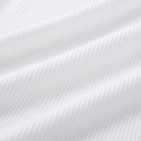 GUZOM majice s dugim rukavima za žene - pad i proljeće na vrhu casual labave crte Crewneck Comfort Colore TEE majica bijela