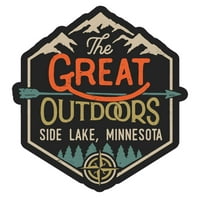 Bočno jezero Minnesota Veliki magnet za frižider na otvorenom