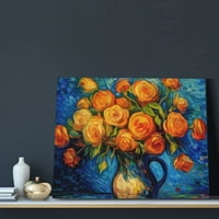 Art Sažetak Cvijeće Van Gogh klasične ulje za dnevnu sobu Spavaća soba 16x20in Bijela