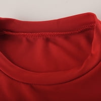 Modni casual vrhovi za žene s dugim rukavima grafički labavi fit posadni vrat pulover labavo fit comfy bluzes majica