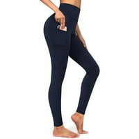 Vedolay hlače Žene Stretch struk Fitness Dukset Ležerne prilike Capri Yoga hlače, zelena 3xl