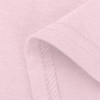 Haljine za žene žensko pokrov-up srednje duljine čvrstog rukava bez rukava bez rukava modne prekrivačke haljine ružičaste s