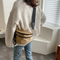 Najlonska mala ženska torba s podesivim remenom na ramenu više džepne patentne zatvarače za putovanje na otvorenom