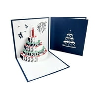 Trodimenzionalna rođendanska kartica kreativna 3D torta Mala štamparija za ispis fotografija Poseban poklon