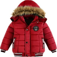 Dabuliu Kids zimski kaputi sa ovratnikom FAUS COLL modni dečko debele tople jakne za mladenke GLAVE