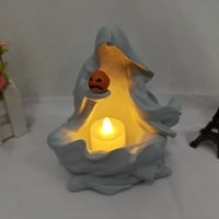 GHOST drži statua bundeve sa svjetlosnim puckin duhom sa LED svjetlom Halloween Lamp Halloween Decrettop Dekoracije