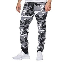 Cikeobv Muške hlače Muška maskirna print Shot Sport Sport Jogging Fitness casual pantalone Duksevi za