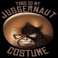 Muška marvel Halloween Juggernaut kostim grafički tee crni veliki