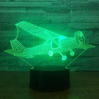 3D klizište sa fiksnim zrakovima noćna svjetlost boja promjena LED stola svjetiljka akril ravna ABS