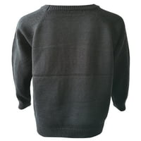 Glonme Dame Jumper Tops džemper za vrat džemper od srca pleteni džemperi jesen casual pulover baggy