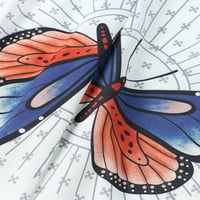 Sutnice žene Bohemian odijelo Ljetni usjeva Cisterna za stolove Duge široke pantalone za noge Boho Butterfly