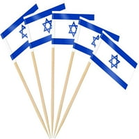 Izrael zastava za zastavu Picks, male sićušne izraelske cupcake topmpes Stick zastave dvostrane za svjetski