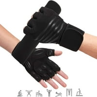 Rukavice za teretane, sportske rukavice sa ugrađenim zglobovim omotačem za žene i muškarce, punu zaštitu dlan i čvrste hvataljke, rukavice za podizanje tegova za podizanje energije Crossfit Cling L