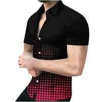 Muška geometrijska košulja 3D ne pozicioniranje Redovno tiskovina kratkih rukava kratkih rukava Modna casual na plaži TOP bluzu