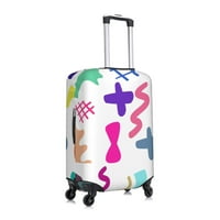 Turistički kofer za prtljag, geometrijski sažetak Doodles Elastic Elastic Evert Stretch kofer zaštitnik,