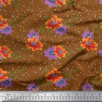 Tkanina pamučne patke tkanine, lišće i aster cvjetni tkanini otisci sa dvorištem širom