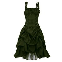 Žene Gothic Vintage haljina Steampunk Retro sud princeza haljina bez rukava Ležerne haljine Džebote
