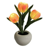 Simulirana tulipan noćna lampa Dekorativna atmosfera simulirana cvjetna stolna svjetiljka