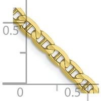 10k žuto zlato JBSP-ov konkavni lanac sidra izrađen u Južnoj Africi 8220-20