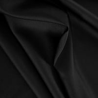 70 X104 pravokutni poliester stolnjak - debela teška trajna tkanina - crna boja