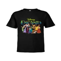 Disney Encanto Madrigal Porodica - majica kratkih rukava za djecu - prilagođeno-crno