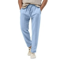 Koaiezne muške labave hlače hlače ljetne naborane casual pantalone muške hlače za prozračnost