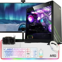 AURORA MA Gaming Tower PC-Intel Core i 12. gen, GT 1660S 6GB bitovi, 32GB RGB RAM, 2TB NVME, 4TB HDD, 165Hz Monitor, u igrama za igranje Winge 11