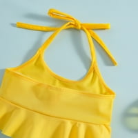 Kupaći kostim za djevojke za djevojčice Toddler Ljetni cvijet Daisy cvijet ispisa dva kupa kupaćeg kostima Bikini