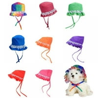 Ljetni kućni ljubimac kapu kapa na otvorenom pas sunčani šešir platneni mali pas za sunčanje za sunčanje za pse za male pse platnene kape