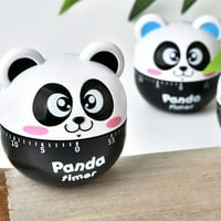 Predivan tajmer Creative Panda u obliku sata plastični put u studentskim vremenom rada Kuhinjski tajmer
