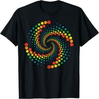 Međunarodni dan Dot spiralne tačkice šarene muškarce Žene Dječje majice Crne X-velike