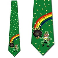 Leprechaun i Rainbow Necktie Muške kravata Tieguys