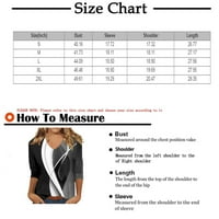 MLQIDK Plus veličine za žene Srednja rukava na vrhu Plus size cvjetni ispisani V-izrez Loose Comfy bluza