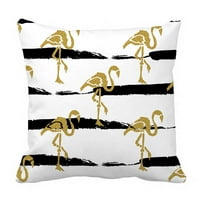 Golden Flamingo krevet za krevet jastuk za jastuk sa zatvaračem