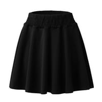 Suknja za žene klasične dnevne elegantne casual čvrste suknje u boji Pleased dizajnerka za struk mini