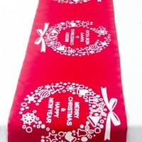2DXuixsh božićni stol mali božićni materijal Creative Božićni pamuk i posteljina tiskane stolnjake zastava