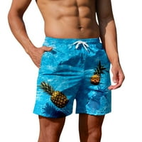 FVWitlyh Muške kupaćice veličine muške casual hlače Ispis trendova omladinske ljetne muške dukseve Muške kupaće ploče