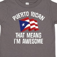 Inktastični puerto Rican Awesome poklon mališani majica majica ili mališana
