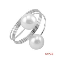 Imitacija biseri prstenovi za salvete za vjenčanje zabava za odmor za uređenje stola za ubrusu