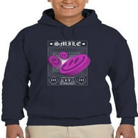 Leteći 3D osmijesi Techno Style Hoodie Muškarci -Image by Shutterstock, muški XX-Large