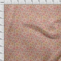 Onuone pamuk poplin dustvit ružičasta tkanina cvjetna retro šivaća tkanina od dvorišta otisnuta DIY odjeća šiva