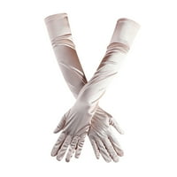 Rukavice za žene duge satenske prste dužine lakta 1920s Opera mladenke plesne rukavice