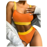 Žene seksi patchwork bikini set push-up jastuk kupaći kostim kupaći odjeću