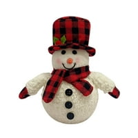 Toyfunny Božić užareni snjegovići lutka ukrasi snjegović užaren LED lakim lakim zimskim prazničnim zabavama Kućni dekor