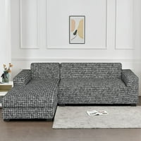 Sekcijski kauč namotani ispisani kauč u obliku slova L Stretch kauč s klizalima za sekcijske sofe s